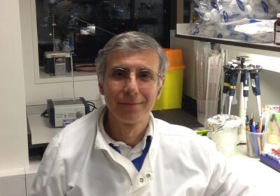 Professor Michael Antoniou in his lab