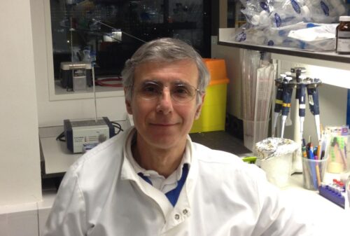 Professor Michael Antoniou in his lab