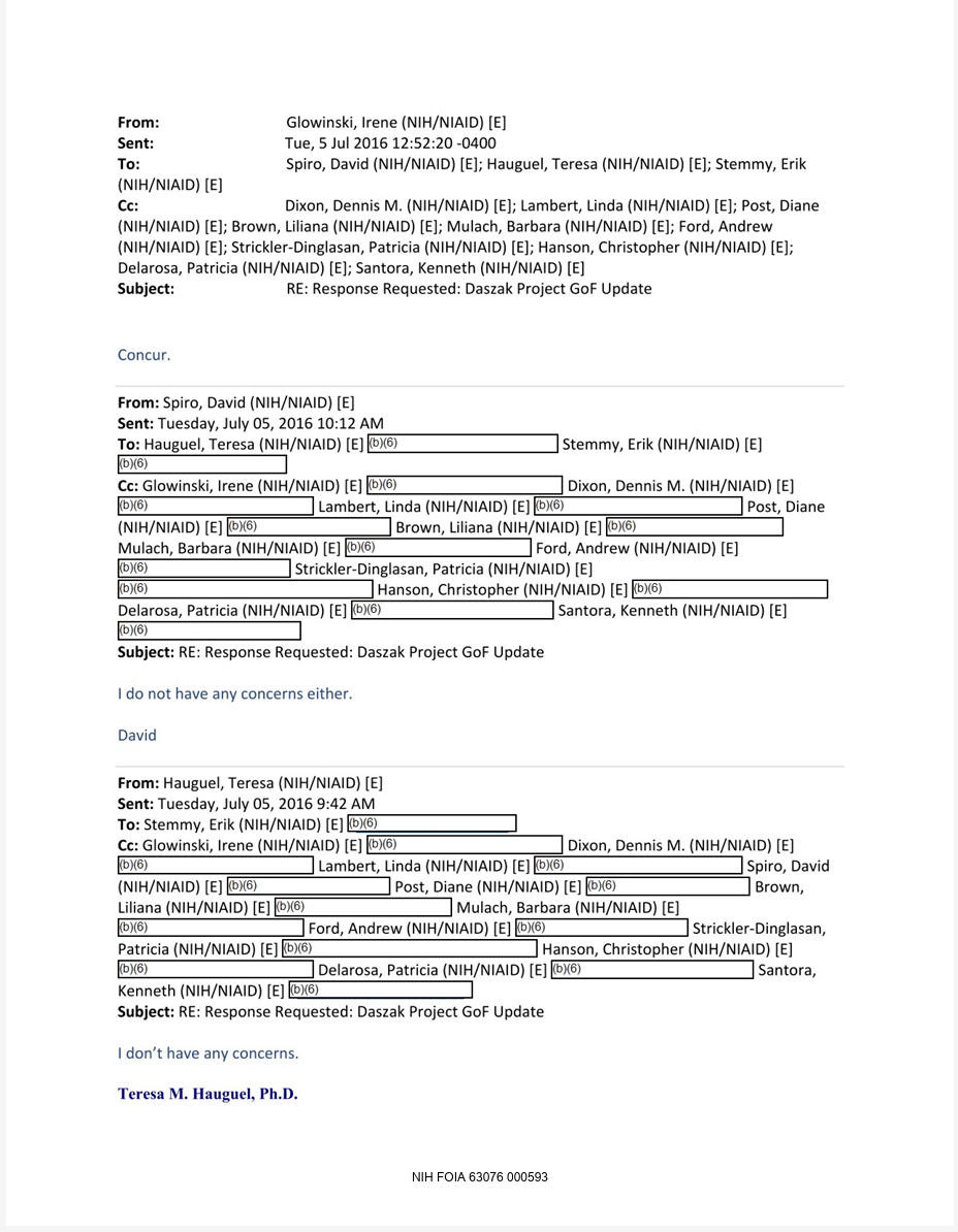 NIH Gain-of-Function Review Committee deliberations