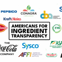 Logos of the corporate sponsors of Americans for Ingredient Transparency