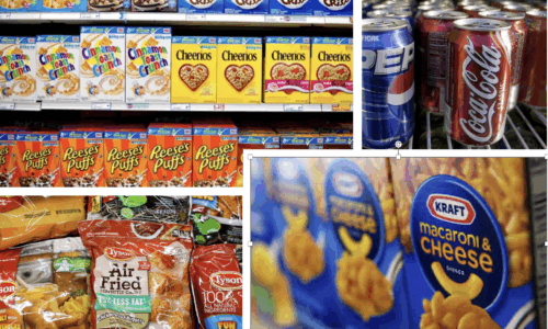 an image of ultra-processed food brands