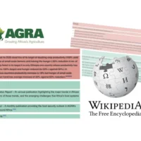 Edits to AGRA's Wikipedia page to remove criticism