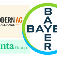 Logos of Modern Ag Alliance, Bayer and Penta Group